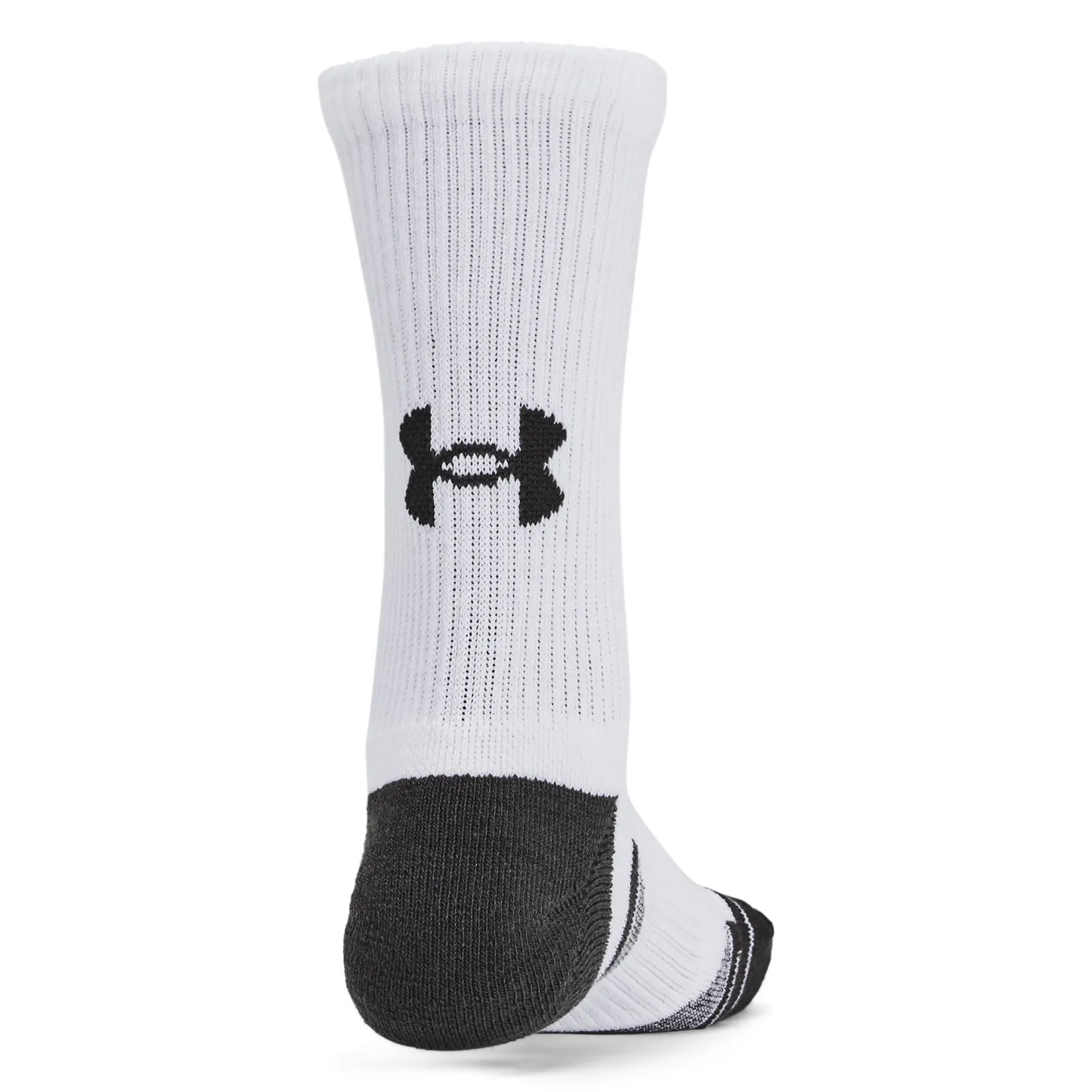 Socks|Underwear & Socks>Under Armour Perform Tech 6-Pack Crew Soxks Sizes 13-4 White