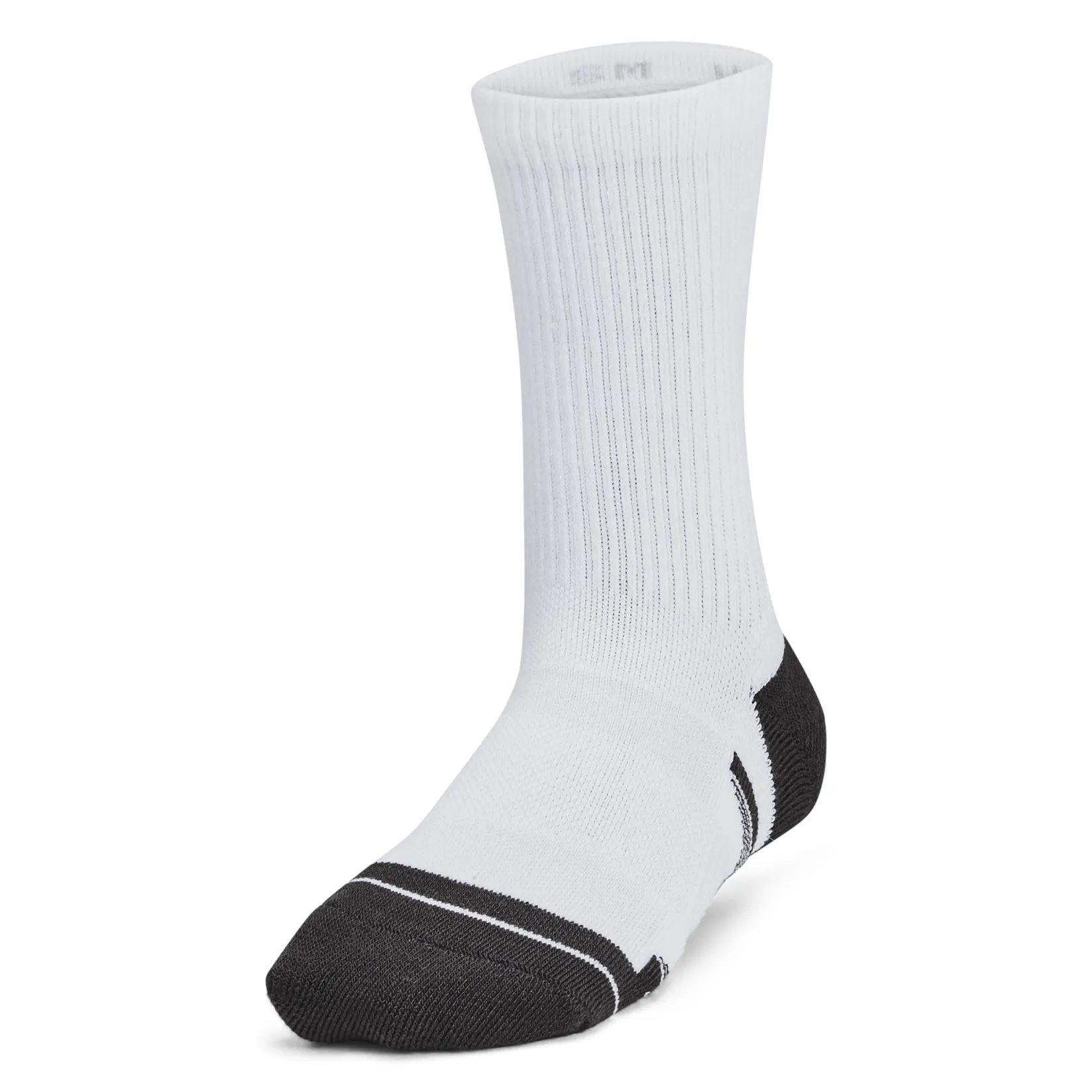 Socks|Underwear & Socks>Under Armour Perform Tech 6-Pack Crew Soxks Sizes 13-4 White