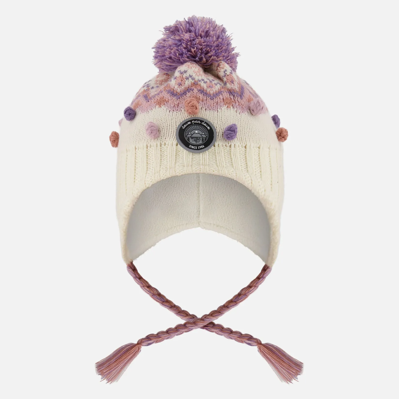 Beanies>Deux par Deux Peruvian Knit Hat 6-24m Ivory