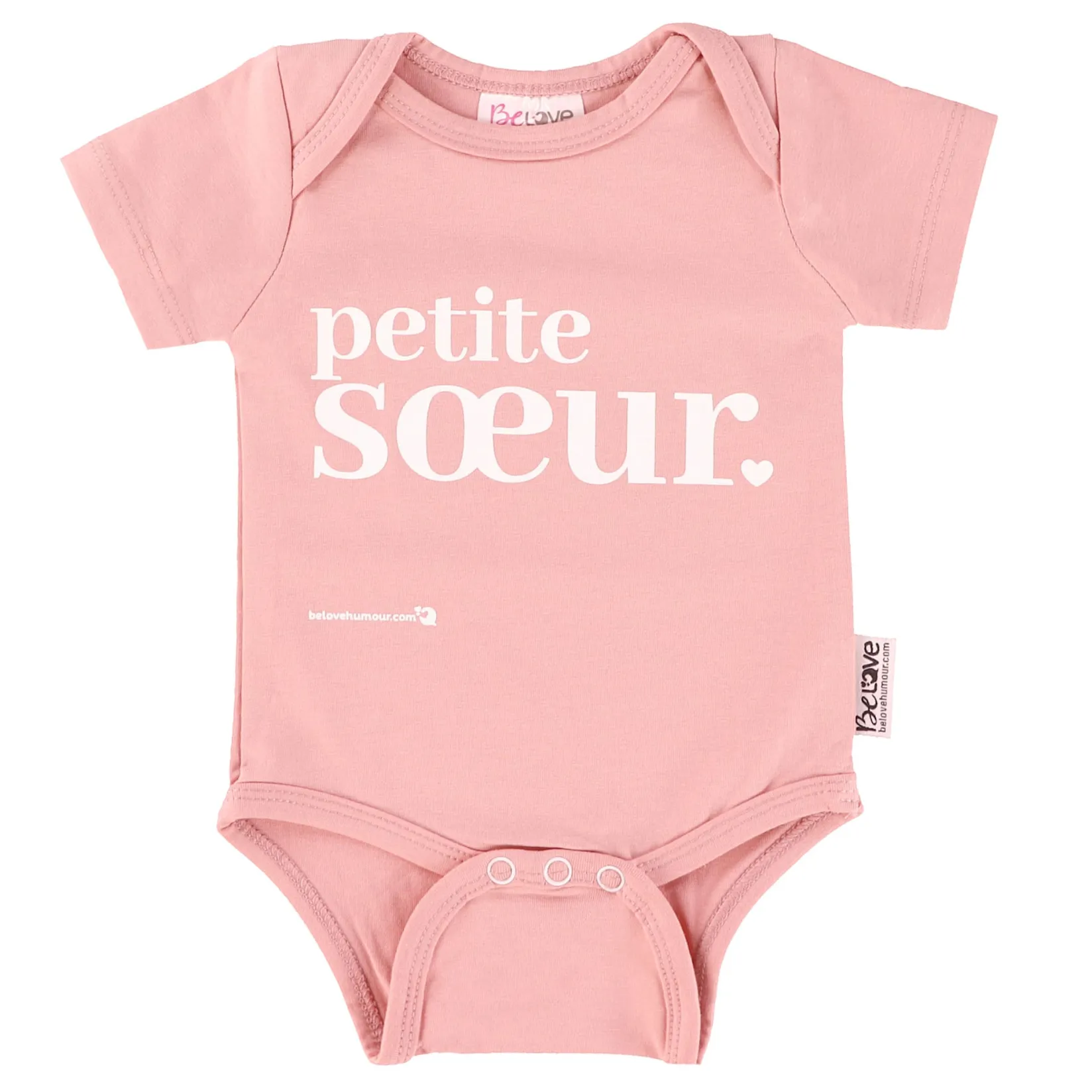 Bodysuits>Bedaine Love Petite Soeur Bodysuit 0-12m Pink
