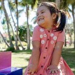 Dresses & Rompers>Chat Botte Picnic Dress 2-8y Coral