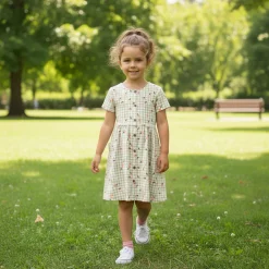 Discount Picnic Peaches Dress 2-8 Kids Dresses & Rompers