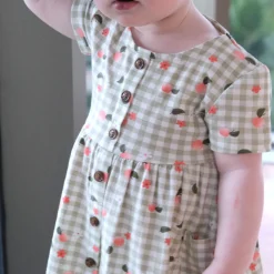 Discount Picnic Peaches Dress 2-8 Kids Dresses & Rompers