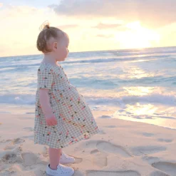 Discount Picnic Peaches Dress 2-8 Kids Dresses & Rompers