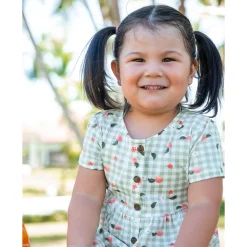 Discount Picnic Peaches Dress 2-8 Kids Dresses & Rompers