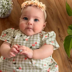 Discount Picnic Peaches Dress 3-24m Dresses, Skirts & Outfits