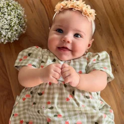 Discount Picnic Peaches Dress 3-24m Dresses, Skirts & Outfits