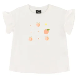 Tops>Chat Botte Picnic T-shirt 2-8y Ivory