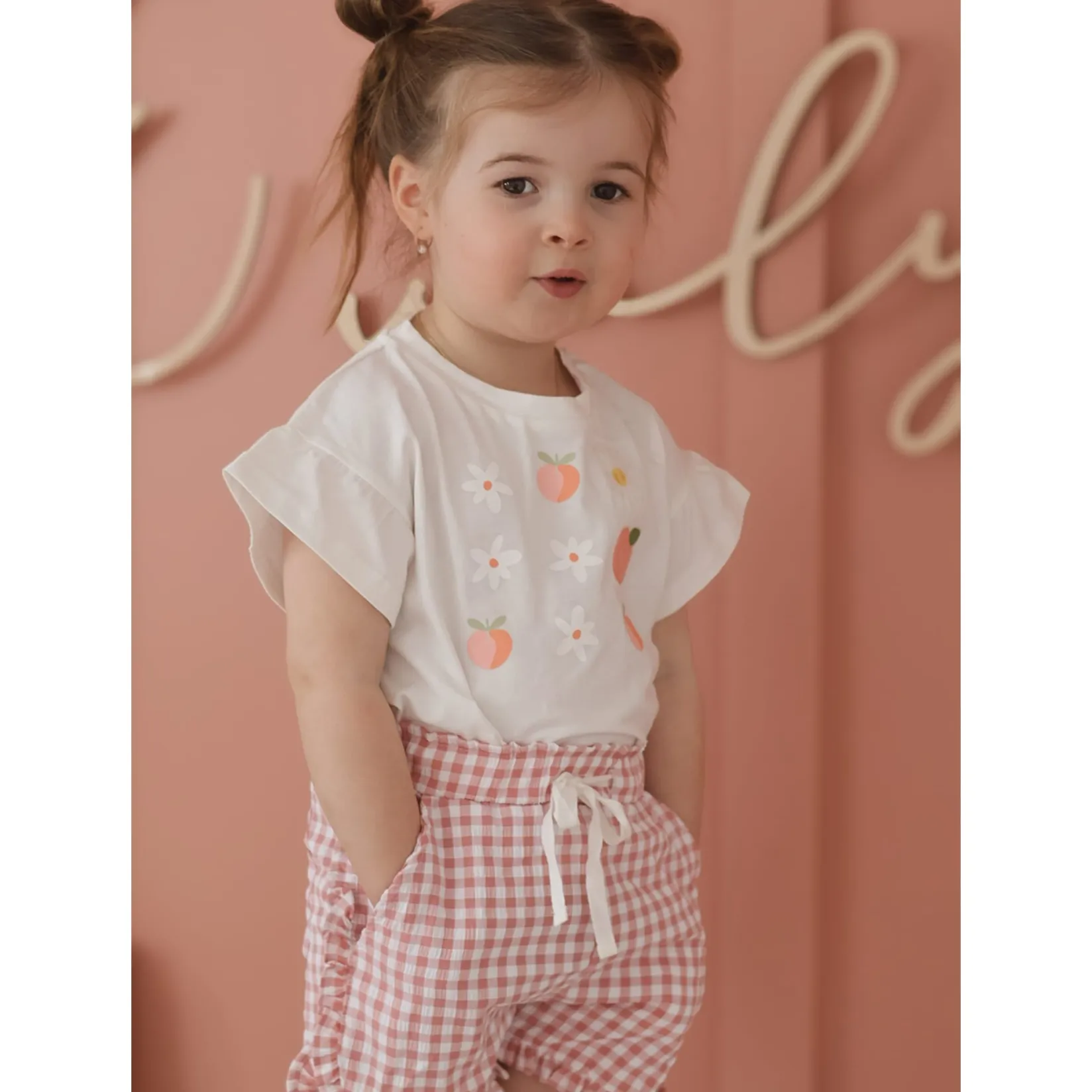 Tops>Chat Botte Picnic T-shirt 2-8y Ivory