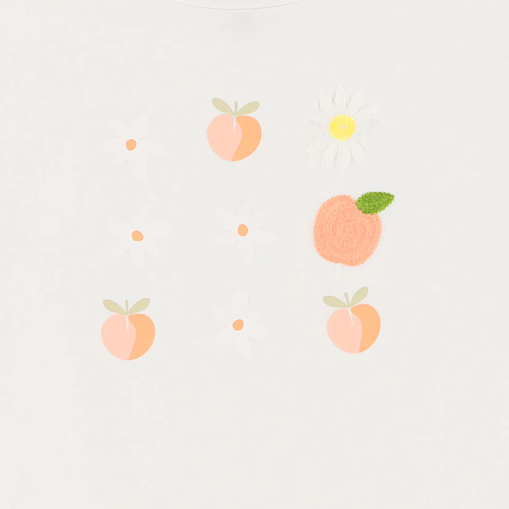 Tops>Chat Botte Picnic T-shirt 2-8y Ivory