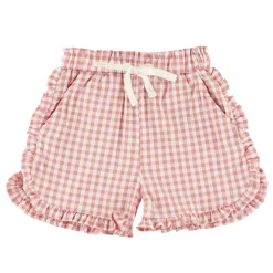 Shorts & Bermuda>Chat Botte Picnic Vichy Shorts 2-8y Coral