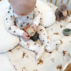 Sale 3-Piece Crib Bedding Kangaroo - Special Edition CHU Sainte‑Justine Foundation Kids Bedding Sets|Bedding