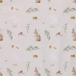 Hot 3-Piece Crib Bedding Set - Gooses and Rabbits Kids Bedding Sets|Bedding