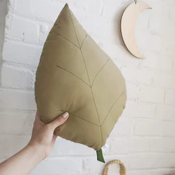 Online Pillow Ash Leaf Olive Green Cushions