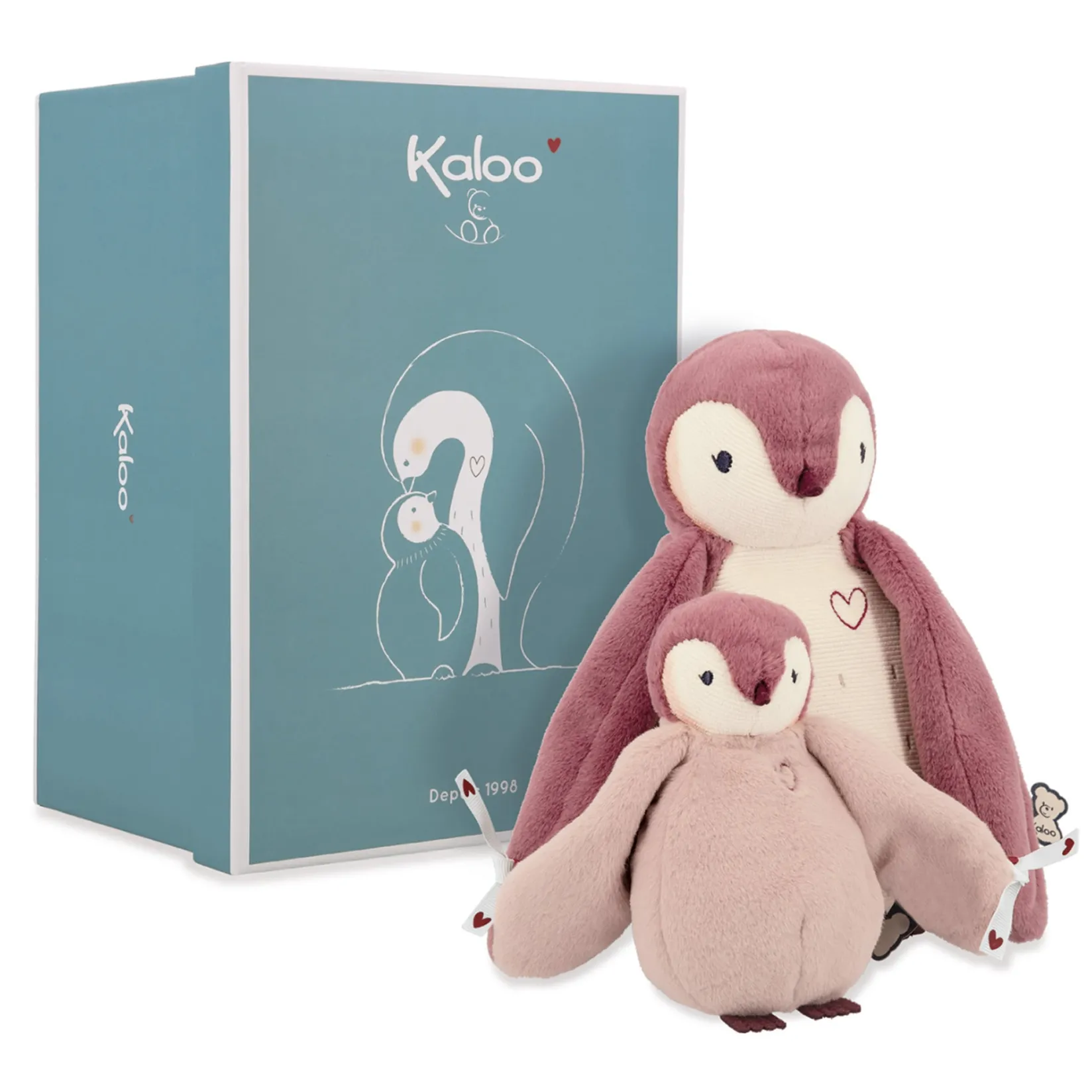 Plush Toys>Kaloo Pinguin Pink Plush