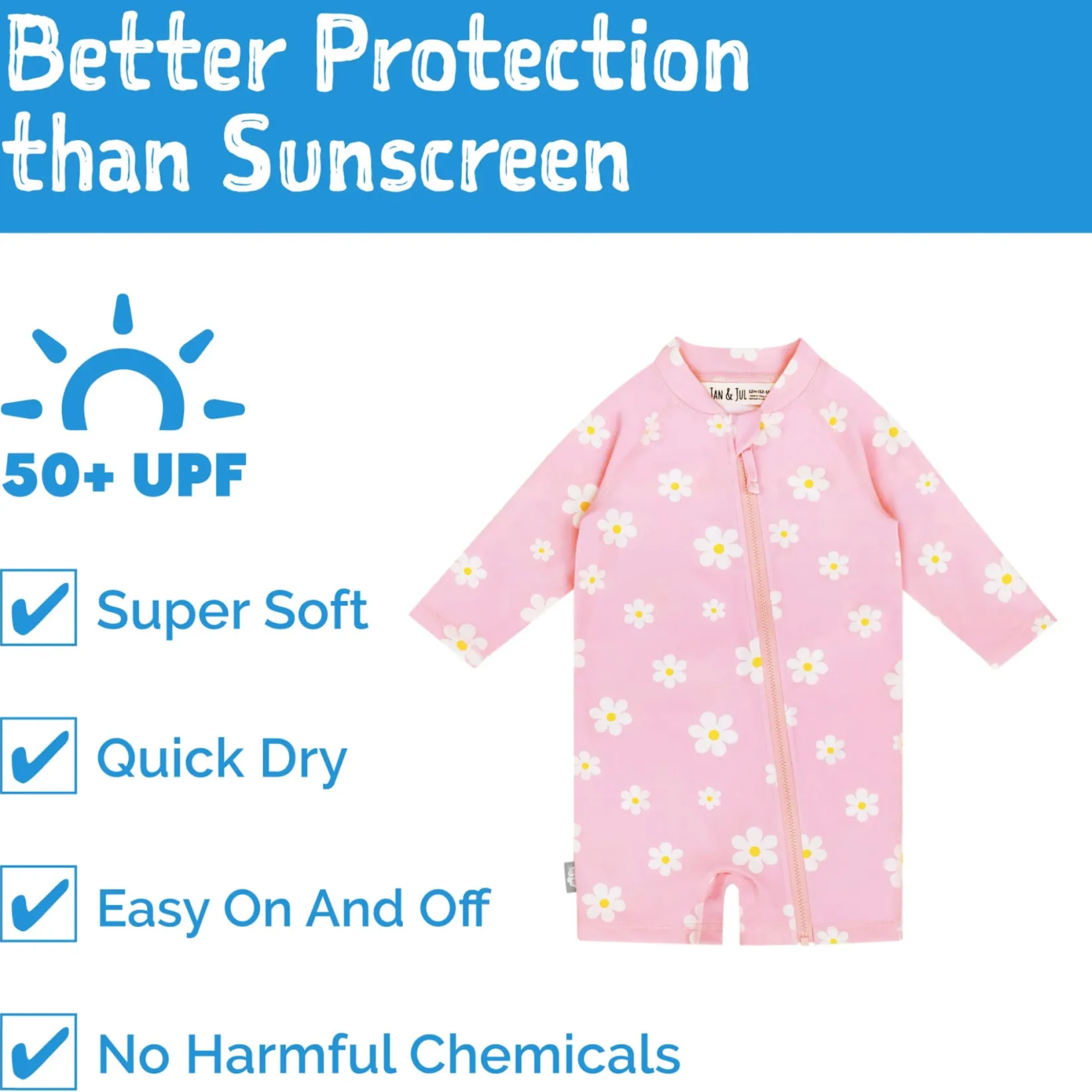 Discount Daisy UV Swimsuit 2-4y Kids Swimsuits