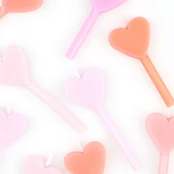 Sale Pink Heart Candles Party Supplies