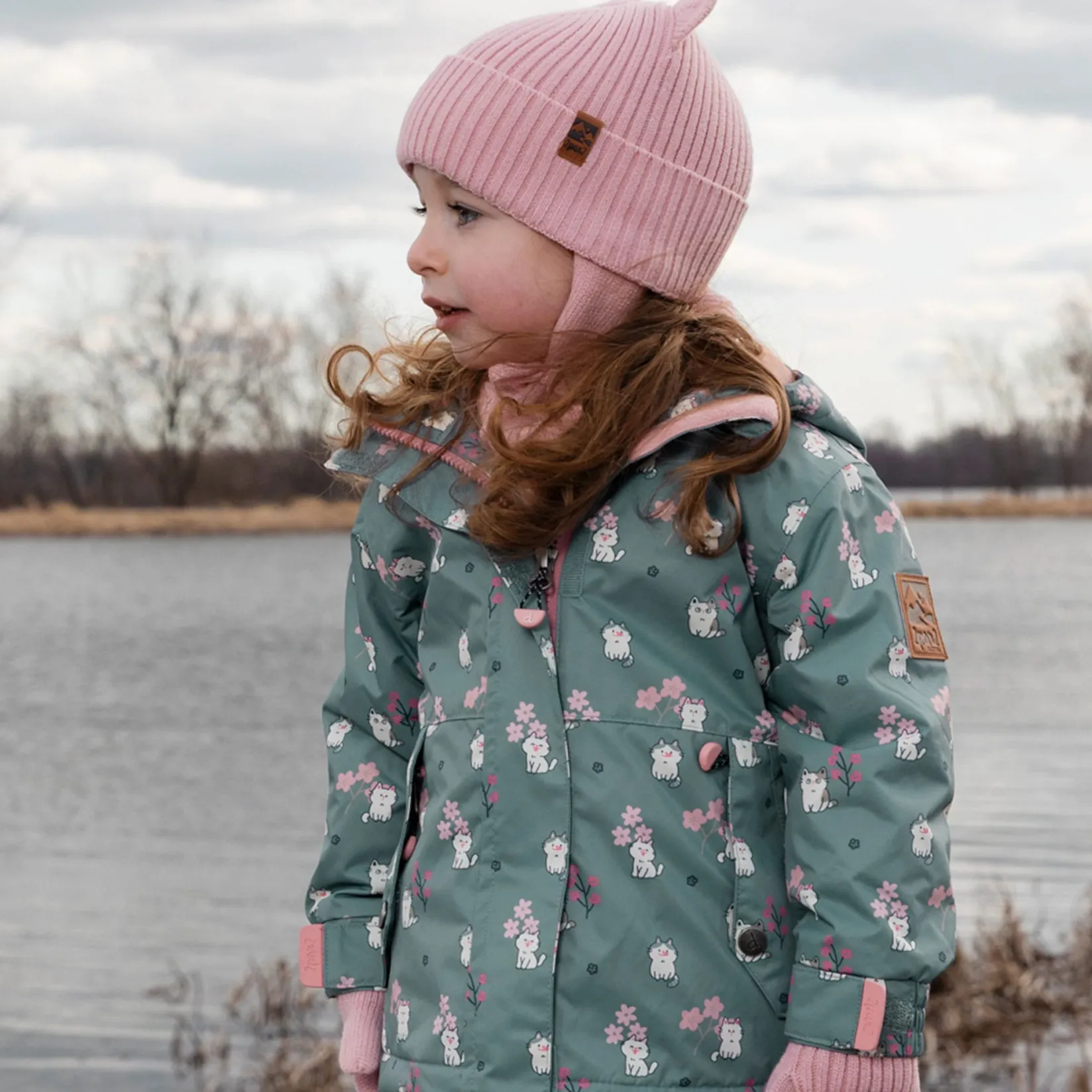 Beanies>Deux par Deux Knit Hat 6-24m Pink
