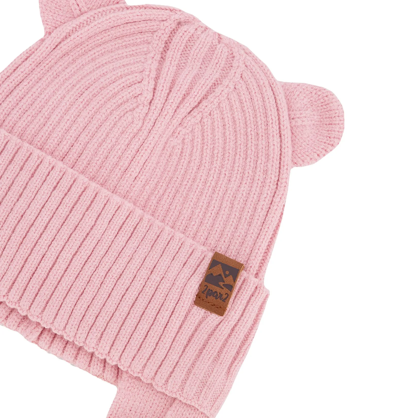 Beanies>Deux par Deux Knit Hat 6-24m Pink