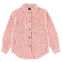 Fleeces And Sweatshirts|Tops>Look Romance Shacket 7-14 Pink