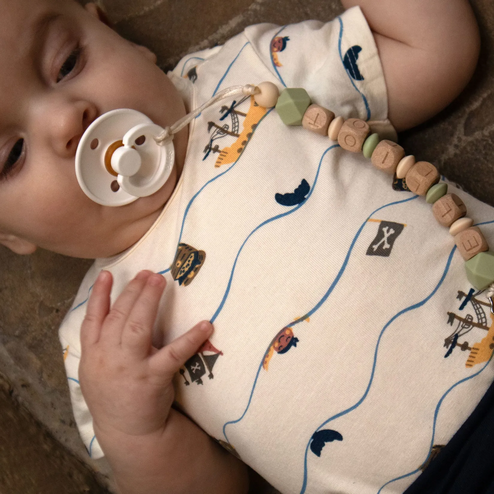 Tops>Camp by Birdz Pirate Bodysuit 3-24m Ivoire