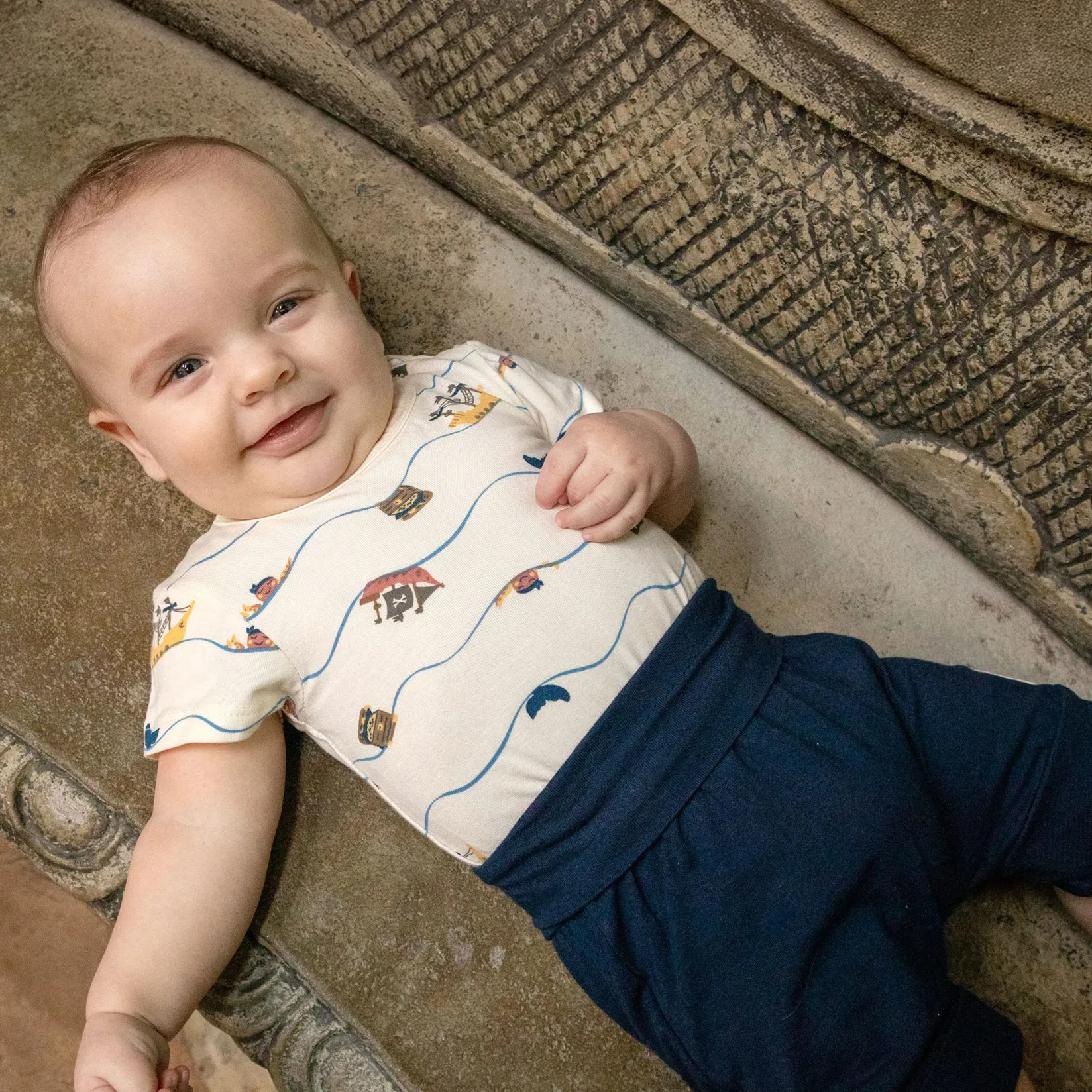 Tops>Camp by Birdz Pirate Bodysuit 3-24m Ivoire