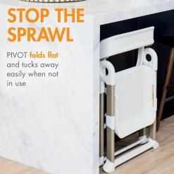 Hot Pivot Toddler Tower - White Learning Towers & Step Stools