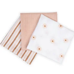 Best 3pk Daisies-cotton Muslin Swad Kids Blankets|Blankets