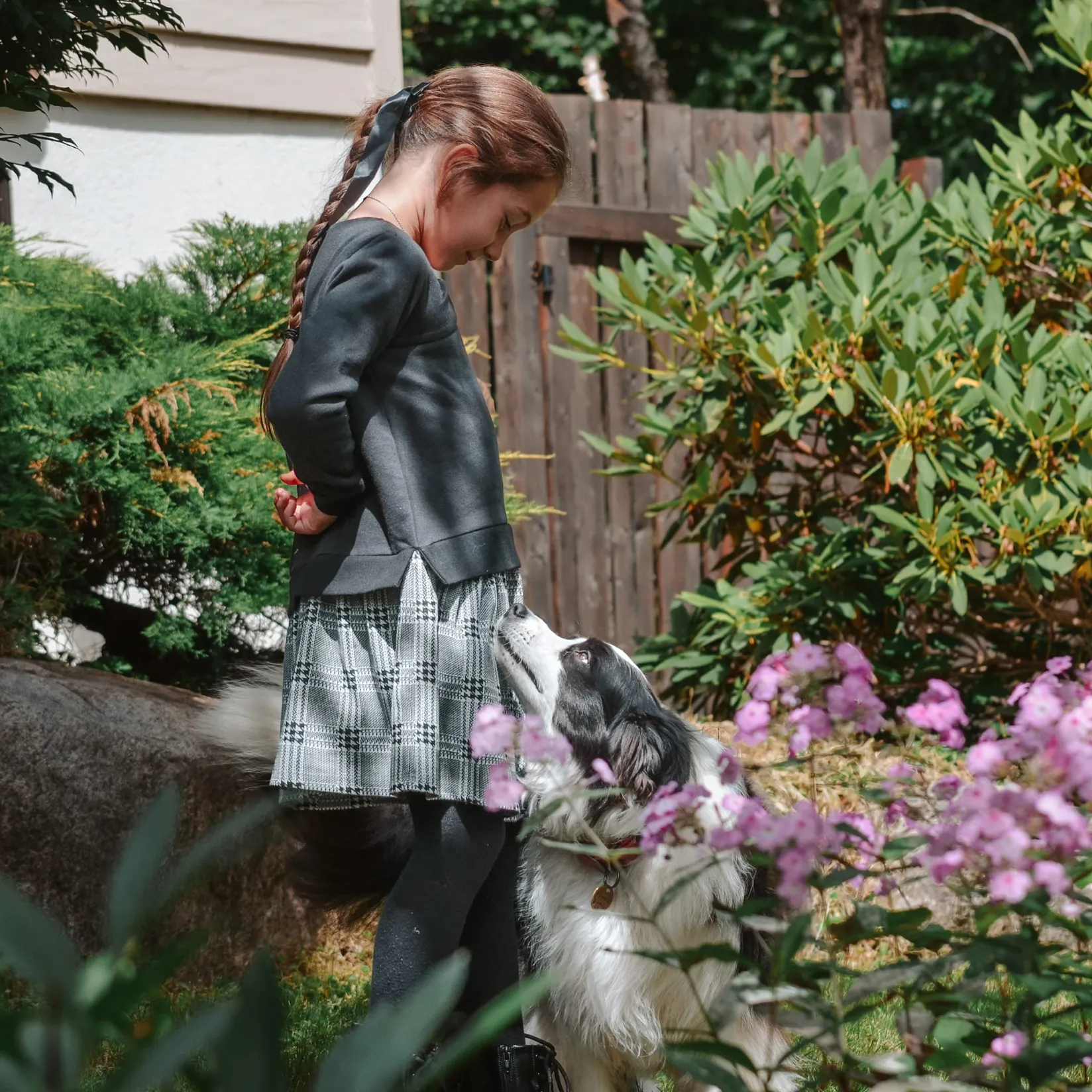 Dresses & Rompers>Look Plaid Combo Romance Dress 7-14y Black