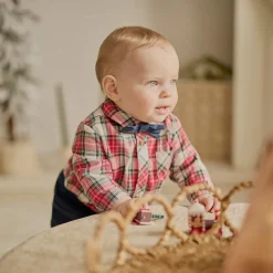 Clearance Plaid Shirt Set 3-24m BOY Outfit Sets