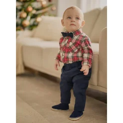 Clearance Plaid Shirt Set 3-24m BOY Outfit Sets