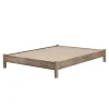 Clearance Platform Double Bed on Legs - Munich Weathered Oak Twin, Full & Queen Beds