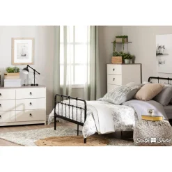 Sale Plenny 6-Drawer Double Dresser Storage Unit - White Wash and Oak Storage Furniture