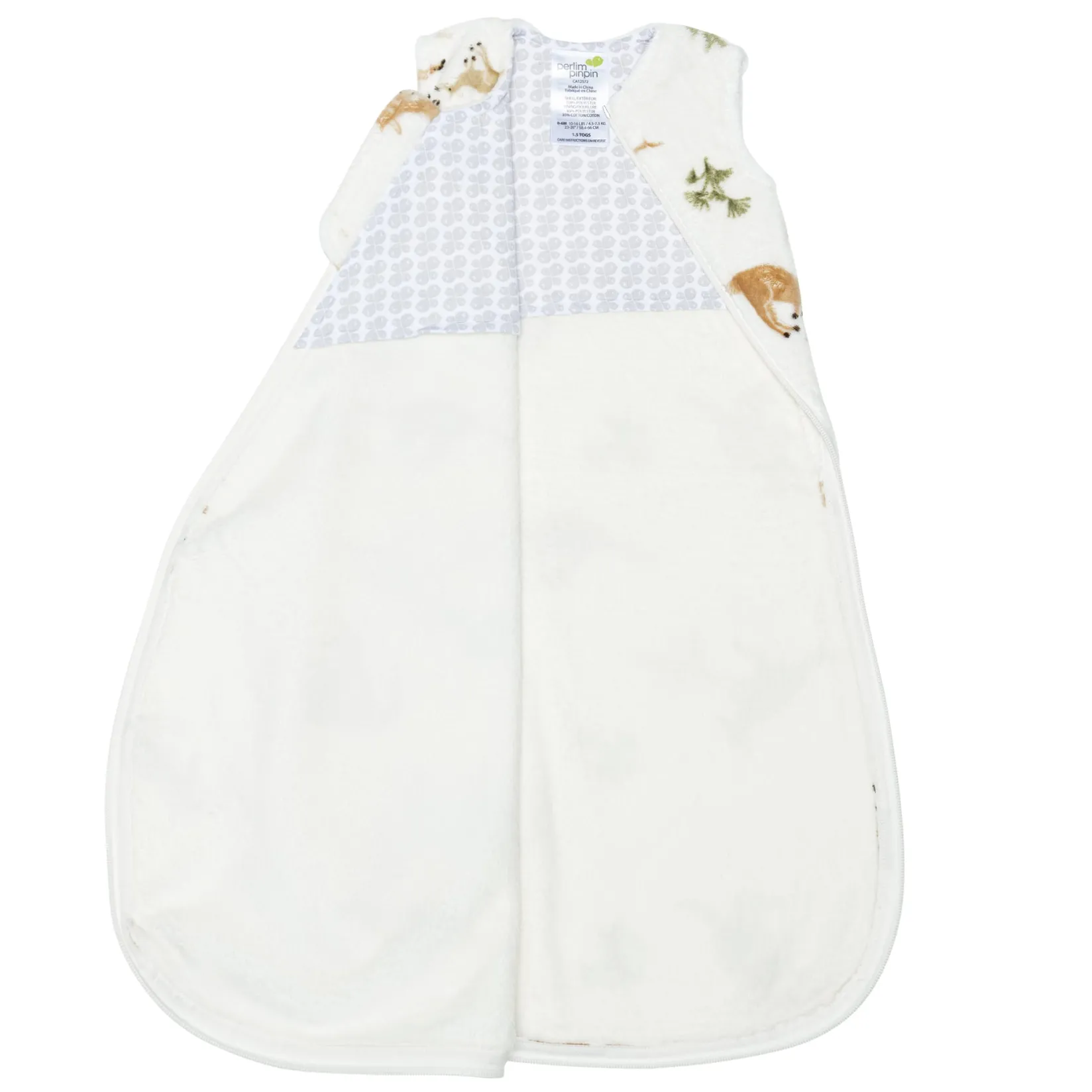 Sleep Bags|Pyjamas>Perlimpinpin Plush Night Bag 0-36 months - Kangaroos - Special Edition CHU Sainte‑Justine Foundation