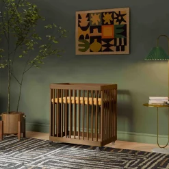 Cribs & Mattresses|Cribs & Mattresses>Babyletto Pogo 8-in-1 Convertible Crib with All-Stages Conversion Kits - Natural Walnut