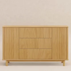 Storage Furniture>Babyletto Pogo Tambour Assembled Dresser - Honey