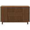 Storage Furniture>Babyletto Pogo Tambour Assembled Dresser - Natural Walnut