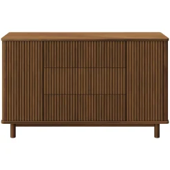 Storage Furniture>Babyletto Pogo Tambour Assembled Dresser - Natural Walnut