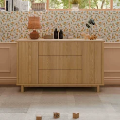 Hot Pogo Tambour Assembled Dresser - Blonde Storage Furniture