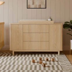 Hot Pogo Tambour Assembled Dresser - Blonde Storage Furniture