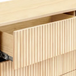 Hot Pogo Tambour Assembled Dresser - Blonde Storage Furniture