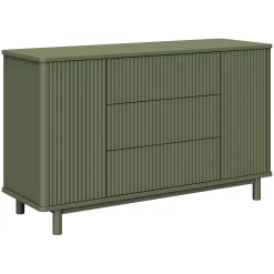 Outlet Pogo Tambour Assembled Dresser - Olive Storage Furniture
