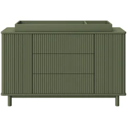 Outlet Pogo Tambour Assembled Dresser - Olive Storage Furniture