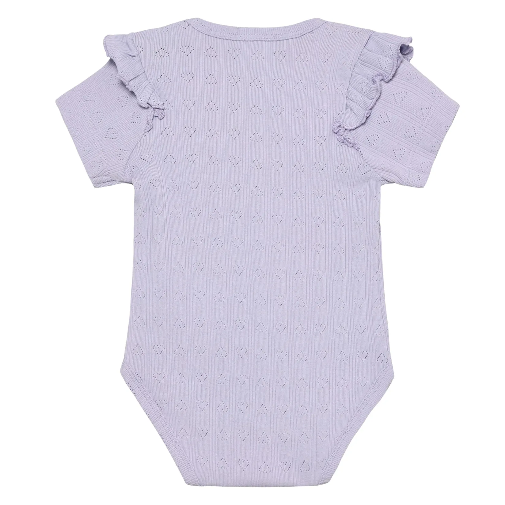 Tops>En Fant Pointelle Bodysuit 6-24m Lilac