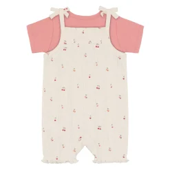 Dresses, Skirts & Outfits>Fixoni Pointelle Overall Set 6-24m Ivory