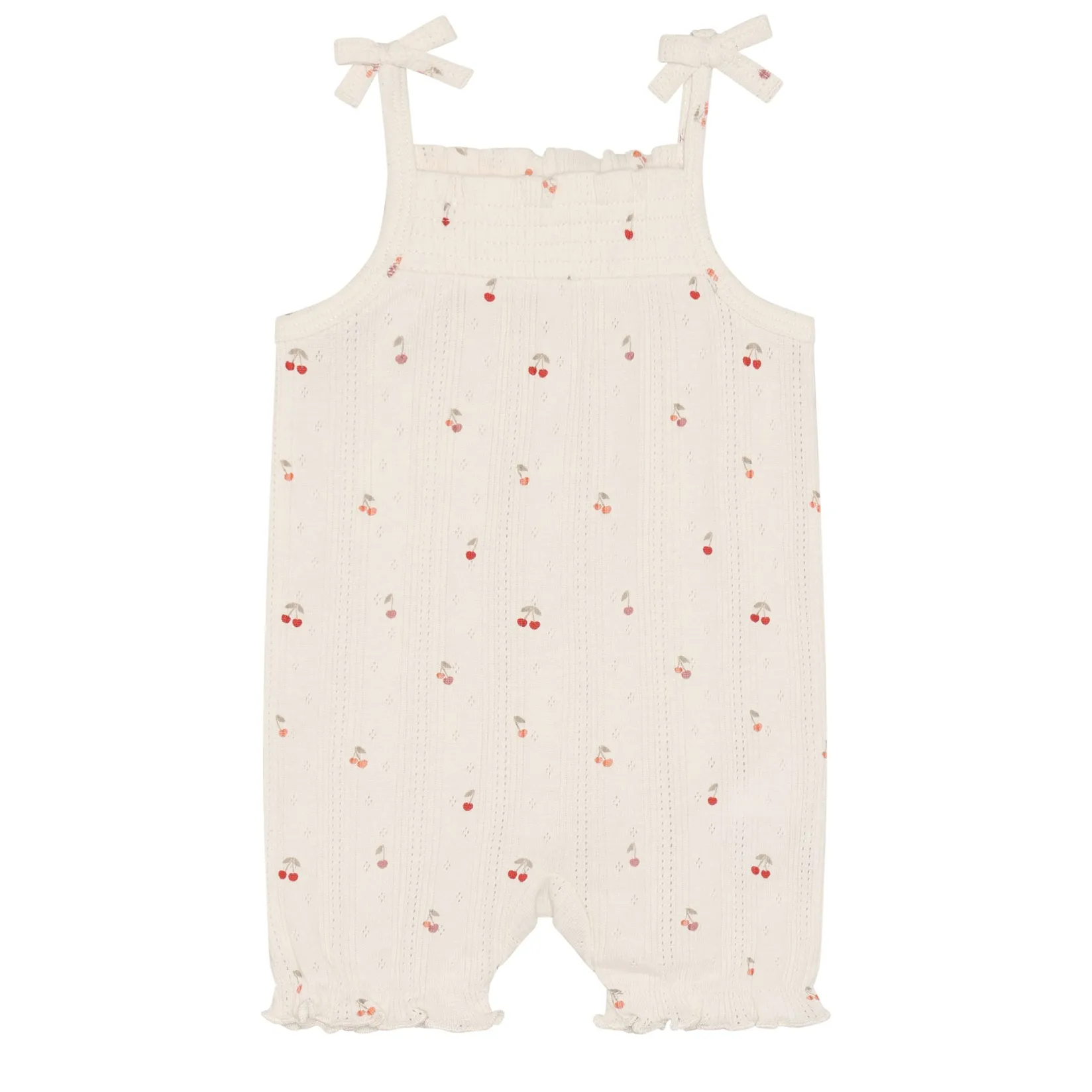 Dresses, Skirts & Outfits>Fixoni Pointelle Overall Set 6-24m Ivory