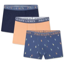 Underwear & Socks>Polo Ralph Lauren Polo Cotton Boxers (3) 8-18y Navy