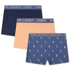 Underwear & Socks>Polo Ralph Lauren Polo Cotton Boxers (3) 8-18y Navy