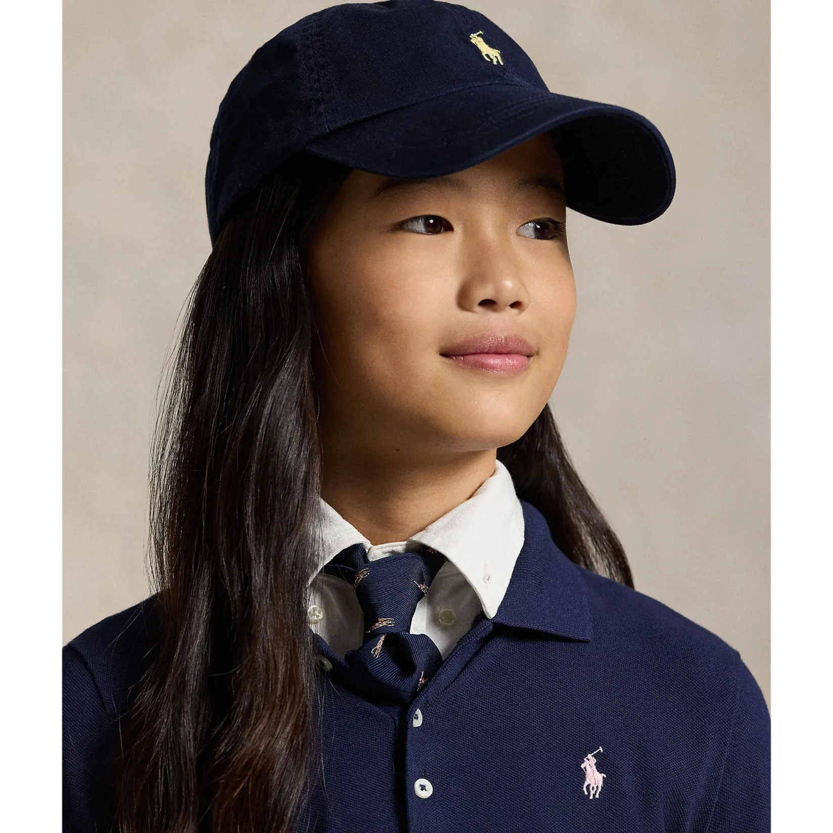 Hats And Caps|Hats & Caps>Polo Ralph Lauren Polo Cotton Cap 8-16y Marine