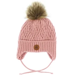 Beanies>Rising Sun Pompom Knit Beanie 12-24m